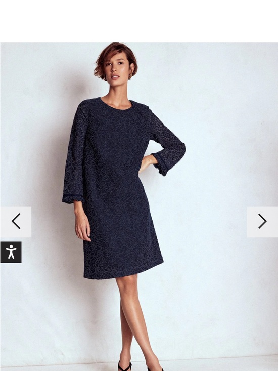Boden Dresses & Skirts - Boden Navy Lace Long Sleeve Shift